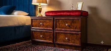 office table: Спальный гарнитур в классическом стиле с резным декором и — 4