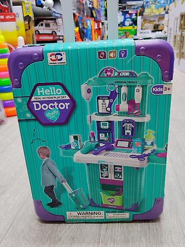 кидс: Детский игровой набор «Hello Doctor» 2 в 1 — чемодан‑тележка с — 3