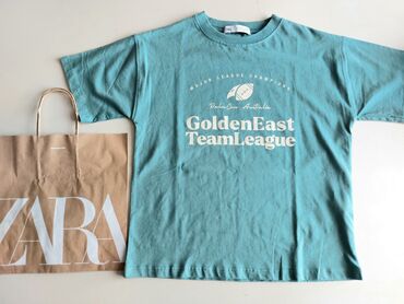 böyük kişi futbolkaları: Futbolka, Zara, 2XS (EU 32), rəng - Göy