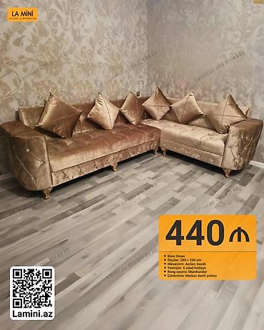 Ev və bağ: Künc divan – La Mini - Ölçü: 280 × 200 sm - Mexanizm: Açılan, bazalı — 1
