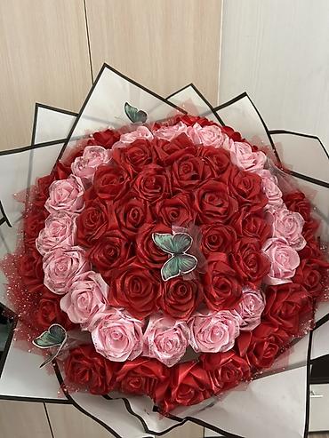 standing mirror: 🌹 **Роскошный авторский букет из атласных роз с глиттером** ✨ * — 2