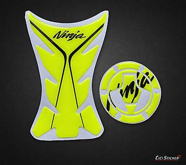 cebad cene: Kawasaki Ninja 3D Tank Protector Set – Fluo Žuti - 2819 Kawasaki — 1