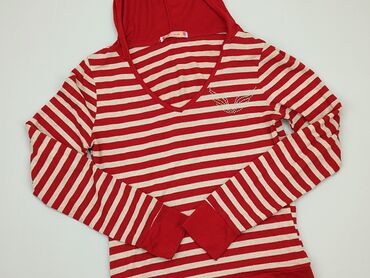 bluzka w paski czerwone: Damska Bluza z kapturem, L (EU 40), stan - Dobry