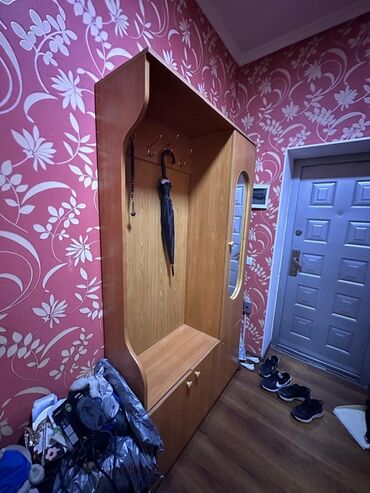 стильная прихожая мебель: Гарнитур для прихожей, Зеркало, ДСП, цвет - Коричневый