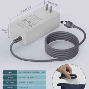 мобильные: Адаптер питания Starlink Mini V5 AC-DC 60W Сетевой адаптер для