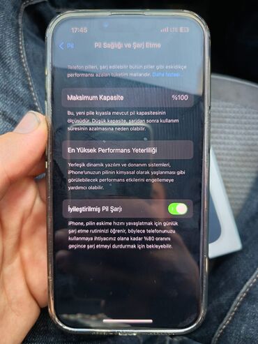 Apple iPhone: IPhone 13, 128 GB, Midnight, Simsiz şarj, Face ID, Sənədlərlə