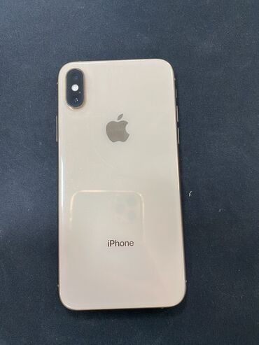 iphone xs в рассрочку: IPhone Xs, Колдонулган, 64 ГБ, Алтын, Коргоочу айнек, Каптама, 80 %