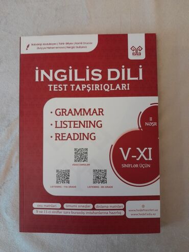 Bu kitab V-XI siniflər üçün n nəzərdə tutulmuş "İngilis Dili Test