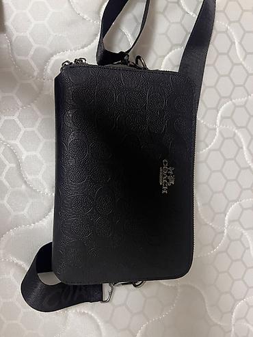 коуч барсетка: Сумка через плечо Coach - Материал: натуральная кожа с тиснением — 1