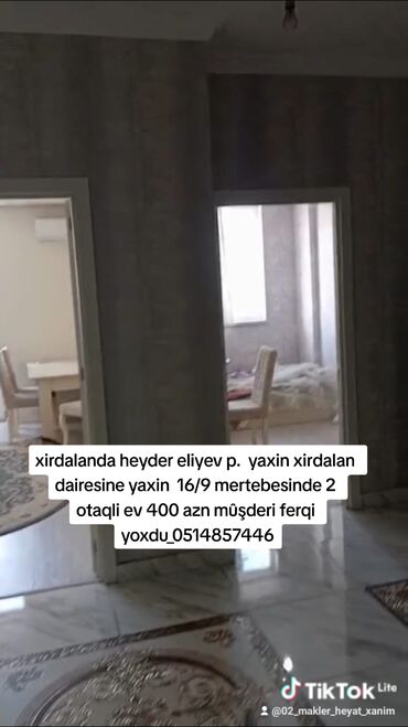 Uzunmüddətli kirayə mənzillər: Xirdalanda heyder eliyev p. yaxin xirdalan dairesine yaxin 16/9 — 1