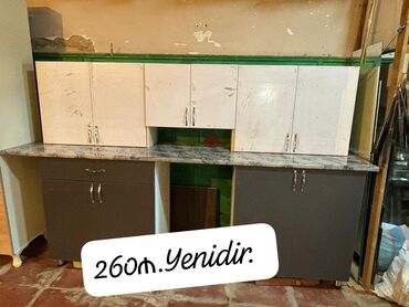 Mətbəx mebeli: Mətbəx mebeli satılır 260₼. Yenidir. Ölçü bəlli deyil. Ünvan
