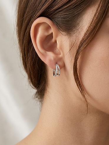 Серьги, Женские, Вставка: Фианит, Новый