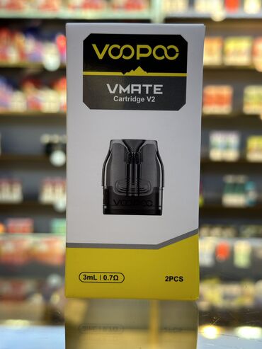 Qəlyan, vayp və aksesuarları: Voopo Vmate kartric V2
3 ml/0.7 Ω