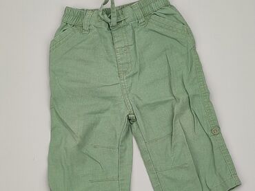 Spodnie 3/4: Spodnie 3/4 6-9 m, wzrost - 74 cm., Len, stan - Bardzo dobry