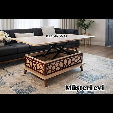 Qaldırılan üstlü transformasiya olunan mərkəz/çay masası - Funksional
