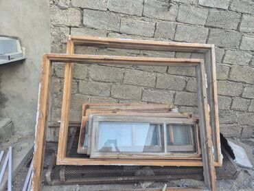 Kafel və bitirmə daşları: Taxta pəncərə çərçivələri və pəncərə paketləri - Material: təbii ağac