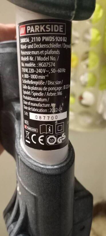 Ostali molersko građevinski alati i oprema: Na prodaju polovna žirafa Parkside PWDS 920 B2 za delove. Kupljena — 4