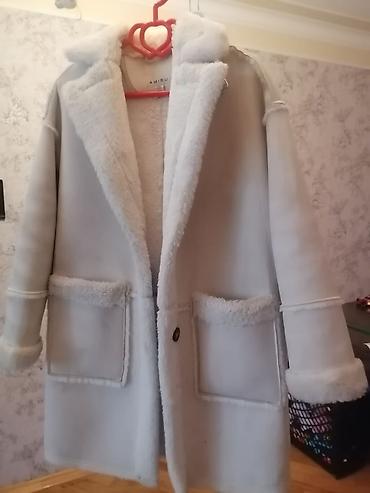 qar geyimi: Amisu markalı qadın paltosu - Model: süni xəz (shearling tərzi) içliyi — 1