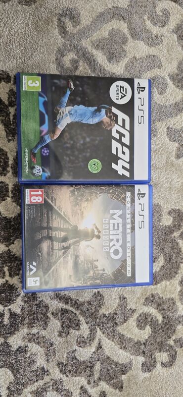 Другие комплектующие: Продаю 2 игры для PS5: EA Sports FC 24 + Metro Exodus: Complete