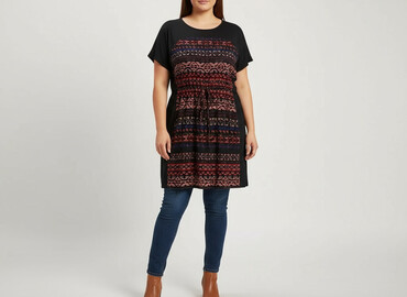 sukienki wieczorowe plus size allegro: AX Paris, Tunika damska, rozmiar XL