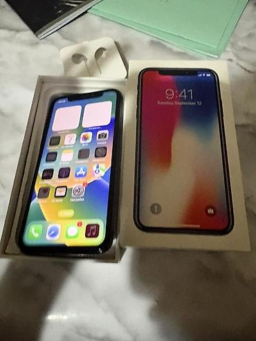 IPhone X, Б/у, 256 ГБ, Space Gray, Коробка, 72 %