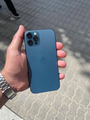 a 12 pro max: IPhone 12 Pro, 128 GB, Pacific Blue