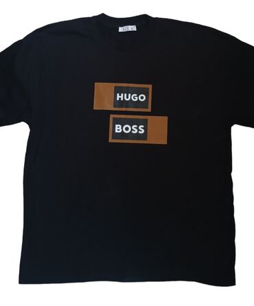 boje za majice: Men's T-shirt Hugo Boss, L (EU 40), bоја - Crna
