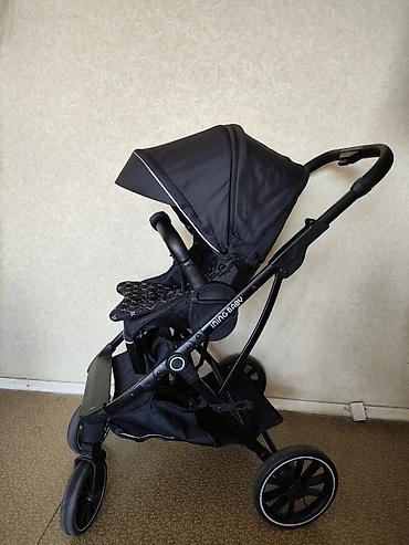 Прогулочная коляска Ining Baby, черная - Легкая и маневренная at lalafo.kg Прогулочная коляска Ining Baby, черная - Легкая и маневренная