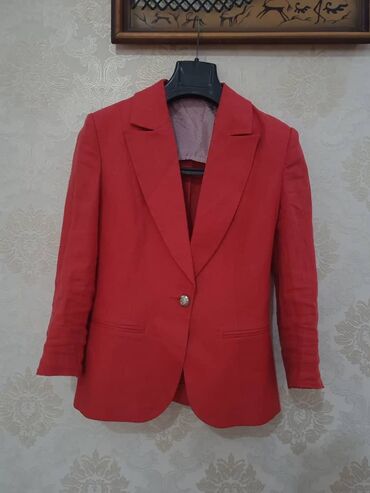 пиджак твидовый: Пиджак, Италия, S (EU 36), One size