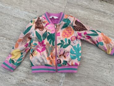 демисезонная верхняя одежда: H&M 3-4 yas Uşaq üçün yüngül bomber gödəkçə - Rəngli tropik