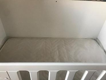 Beşiklər: Aymıni uşaq beşiyi - Rəng: krem/ivori - Material: MDF/taxta — 3