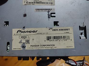 maşın üçün dinamik: Pioneer DEH-X6650BT avtomobil maqnitolası - 1-DIN formatlı ön panel — 2