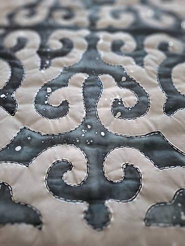 Панно: Объемные шелковые стеганные панно. старинный кыргызский орнамент — 12