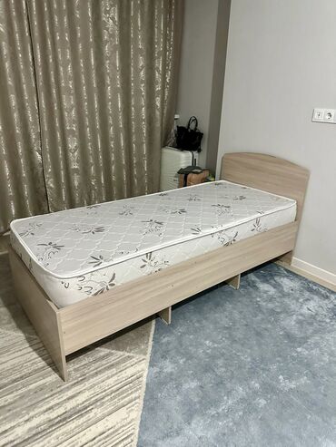 кровать бу ош: Односпальная кровать, Новый, С матрасом, длина - 190 см