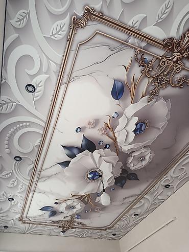 Натяжной потолок: Натяжной потолок Матовое, 3D потолки, Глянцевое Бесплатный замер, Гарантия, Монтаж — 3