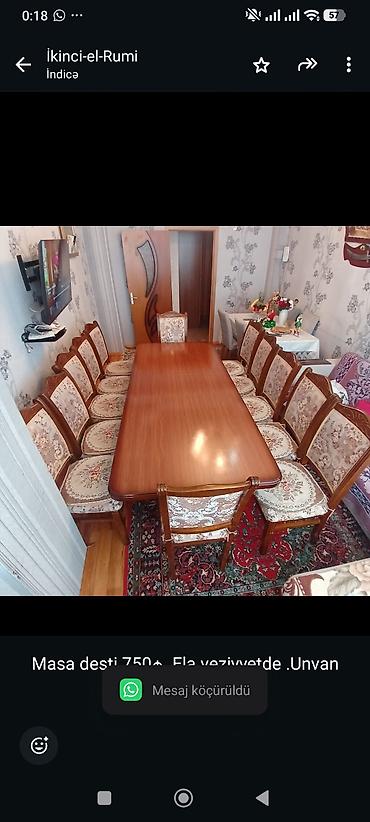 Masa desti 750₼ .Ela veziyyetde .Unvan Sumqayit &amp;Rumi