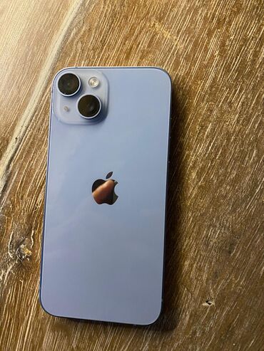 Apple iPhone: IPhone 14, 128 GB, Mavi, Zəmanət, Barmaq izi, Simsiz şarj