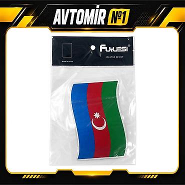Транспорт: Avtomobil üçün yapışqan Azərbaycan bayrağı – 9×13 sm Avtomobil üçün — 1