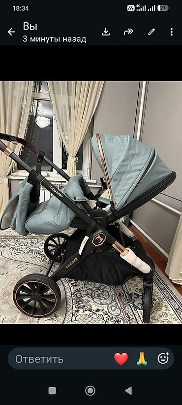 чехлы на коляску: Детская коляска INING BABY (прогулочный блок) с комплектом аксессуаров — 2