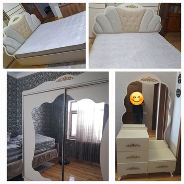 Sifarişlə masa və oturacaq dəstləri: İkinəfərlik çarpayı, Dolab, Termo, Tumba, İşlənmiş