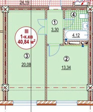 Продажа домов: 1 комната, 41 м², Элитка, 1 этаж, ПСО (под самоотделку)