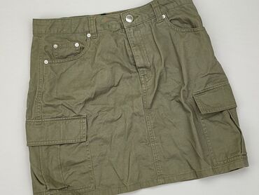 plisowane spódnice khaki: Spódnica, H&M, L, stan - Dobry