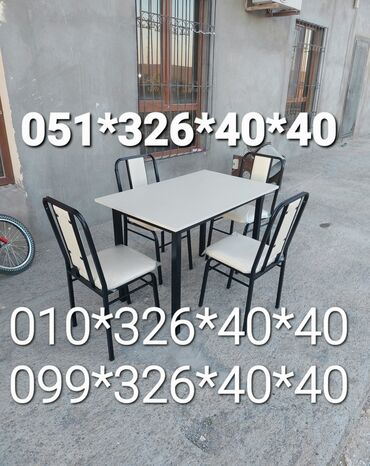 Bağ, çöl masa və oturacaq dəstləri: Yeni, Dördbucaq masa, 8 stul, Açılmayan, Stullar ilə, Metal, Azərbaycan -da lalafo.az — 14 Bağ, çöl masa və oturacaq dəstləri: Yeni, Dördbucaq masa, 8 stul, Açılmayan, Stullar ilə, Metal, Azərbaycan — 14