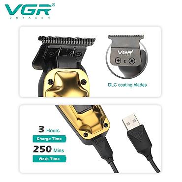 tostur: Professional Trimmer VGR 904 - 1 Sürətli - 10000RPM / 2000MAH - 200 — 9
