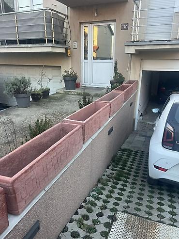 lidl bastenski program: Velike pravougaone žardinjere za eksterijer - Materijal: beton/teraco — 1