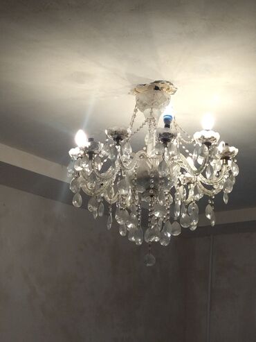 Digər ev dekoru: Çılçıraq, 7 lampa, Xrustal