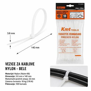 KMT Bela najlonska kravata 2308969 Vezice za kablove od najlona na lalafo.rs KMT Bela najlonska kravata 2308969 Vezice za kablove od najlona