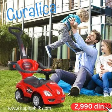 Dečiji električni automobili: Guralica Eco Model 450 – 3 u 1 dečje vozilo - Višenamenska guralica — 1