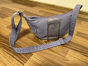 nike tech flece: Поясная/кросс-боди сумка JIELSHI, цвет серо‑лиловый. - Формат — 5