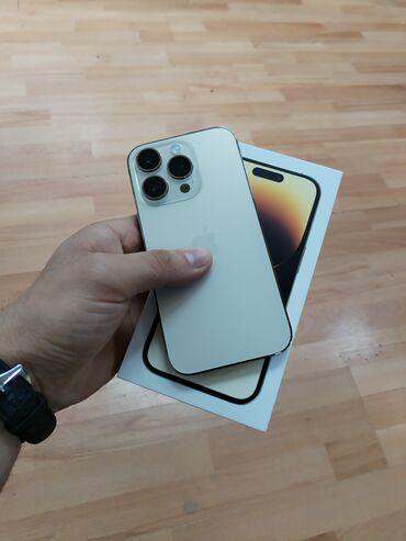 Apple iPhone: IPhone 14 Pro, 128 GB, Qızılı, Face ID